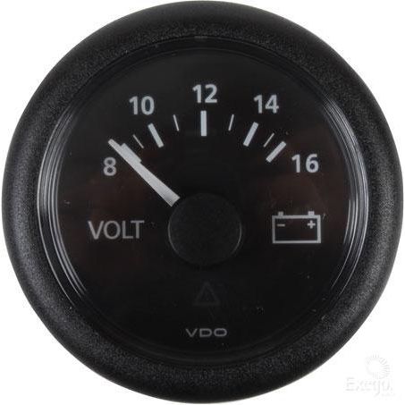 VDO Voltmeter 9 to 16V 52mm Round Analogue A2C59512545