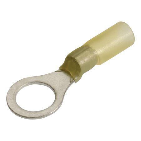 Narva CRIMP TERMINAL RING YELLOW ID 9.5MM HEAT SHRINKABLE 50 PCE
