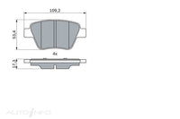 BRAKE PAD RR VW GOLF VI 5K1 BOSCH BRAKE - BP2675