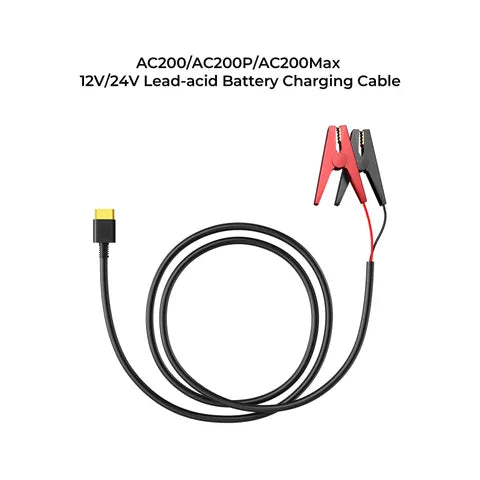 BLUETTI 12V/24V LEAD ACID TO XT90 BATTERY CHARGING CABLE FOR AC200MAX POWER STATION