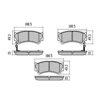 RDA PHANTOM CERAMIC BRAKE PAD SET MAZDA NISSAN SUZUKI RDC1367