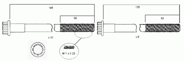 PERMASEAL Cylinder Head Bolt 1C2C3C HBS004