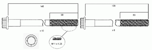 PERMASEAL Cylinder Head Bolt 1C2C3C HBS004