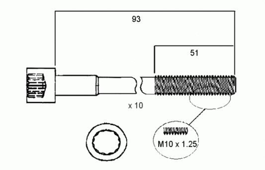 PERMASEAL Head Bolt Set HBS015