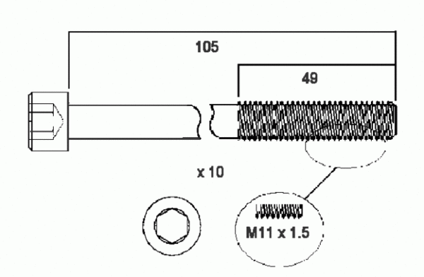 PERMASEAL Head Bolt Set HBS019