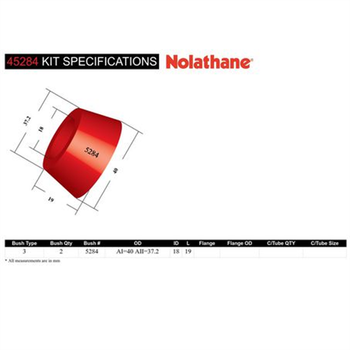 Nolathane BUSH KIT-CONTROL ARM 45284