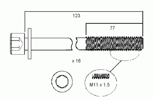 AA Gaskets Pty Ltd HEAD BOLT SET NISSAN  VQ20 25 30DE