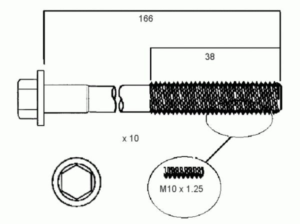 PERMASEAL HEAD BOLT SET HBS059