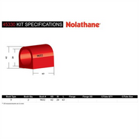 Nolathane FRONT LOWER CONTROL ARM INNER REAR BUSHING KIT 45330