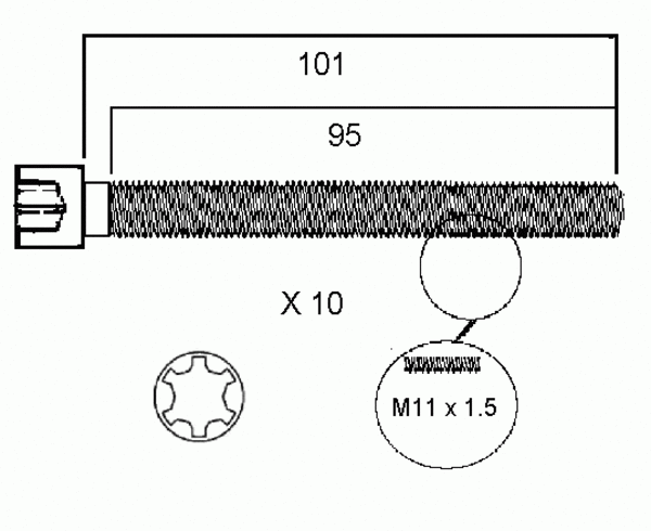 PERMASEAL Head Bolt Set HBS113