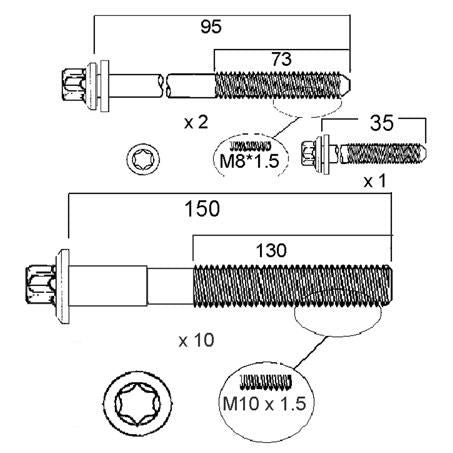 PERMASEAL Cylinder Head Bolt Set