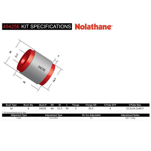 Nolathane LEADING ARM BUSH KIT 45425E