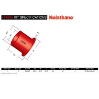 Nolathane FRONT UPPER CONTROL ARM BUSHING KIT 45480A