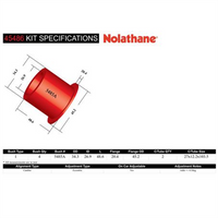 Nolathane UPPER CONTROL ARM ADJUSTABLE OUTER BUSHING KIT 45486