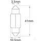 PHILIPS Phillips Festoon Globe 12V 5W Standard - 10 Pce 12864