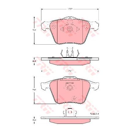 TRW Brake Pad Set (DB1658)