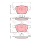 TRW Brake Pad Set (DB1658)