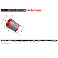 Nolathane CONTROL ARM BUSH KIT - OD = A1 SIZE ONLY 45669