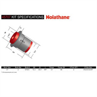 Nolathane CONTROL ARM BUSH KIT 45707