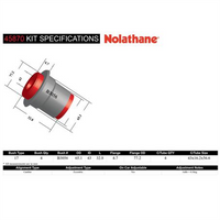 Nolathane BUSH KIT-CONTROL ARM 45870