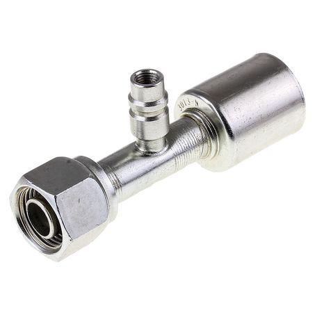 Atco Steel Fitting # 10 FOR - Beadlock Step Up #12 Straight With R134a Port SBX1307-3
