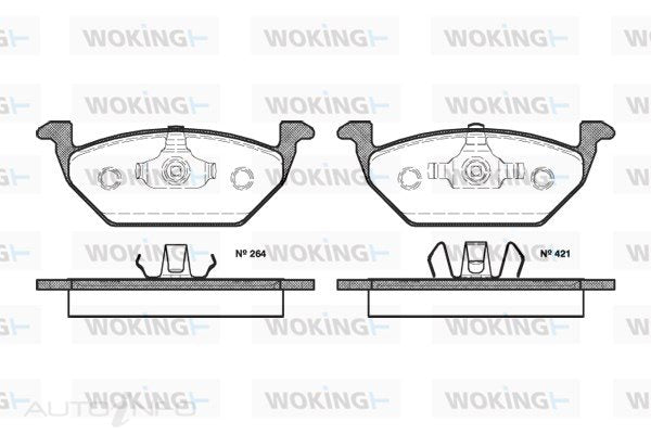 BRAKE PADS FRONT AUDI/VW/ SKODA VARIOUS 10>