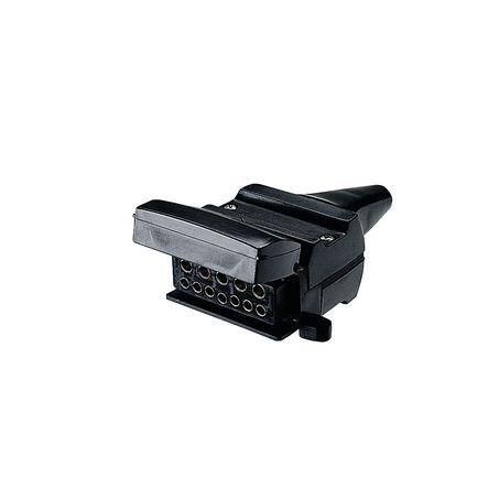 Narva Trailer Socket 12 Pin Flat with Reed Switch Normally Open Circuit