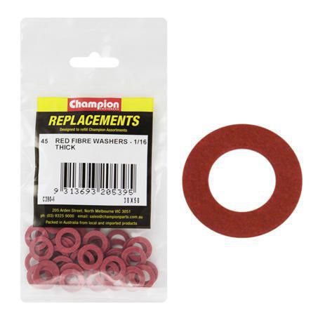 CHAMPION AUTO PARTS Champion 3/8 x 1/16 Fibre Washers C390-6