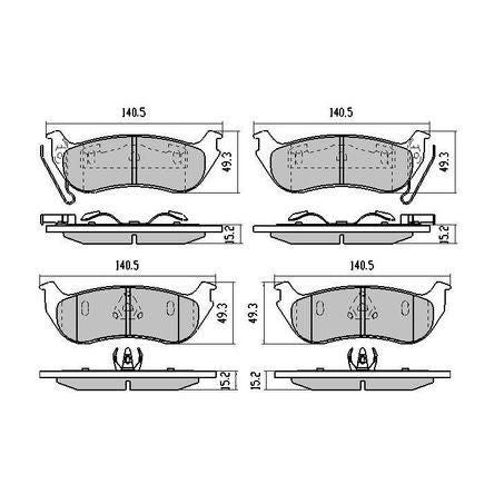 RDA PHANTOM CERAMIC BRAKE PAD SET RDC1937