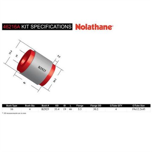 Nolathane TOE LINK BUSH KIT 46216A