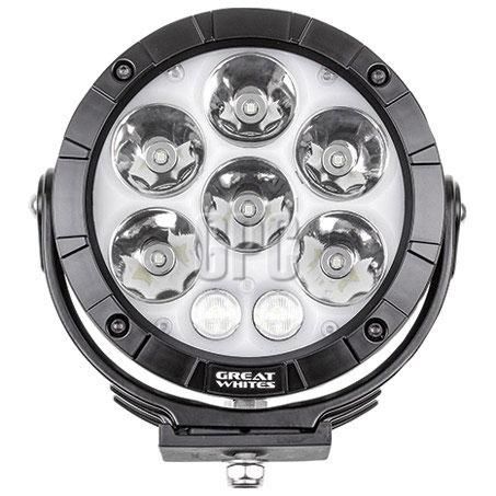 Great Whites Attack 170mm LED Backlit Round Driving Light GWR10084