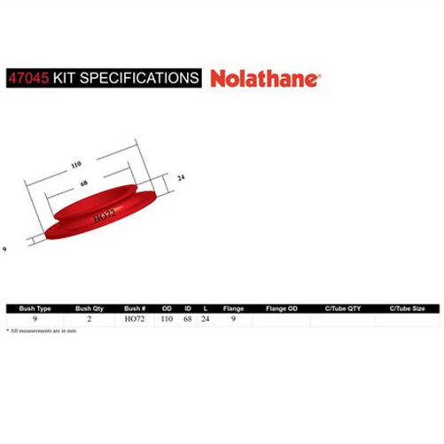 Nolathane PAD KIT-COIL SPRING UPPER 47045