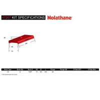 Nolathane REAR SPRING TO SADDLE INSULATOR BUSHING KIT 47207