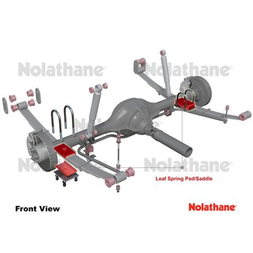 Nolathane REAR SPRING TO SADDLE INSULATOR BUSHING KIT 47207