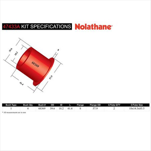 Nolathane REAR SPRING EYE BUSHING KIT 47433A