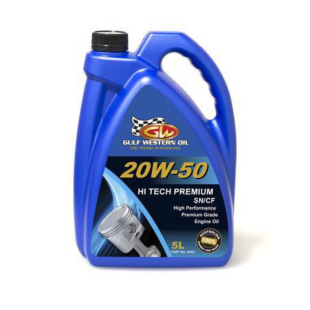 Gulf Western Hi-Tech Premium 20W-50 Engine Oil - 5L 30527