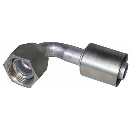 Atco Aluminium Fitting # 12 Female Flare - Beadlock #12 90° BLX1124
