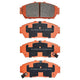 RDA GP MAX LOW METALLIC BRAKE PAD SET HONDA RDB1292