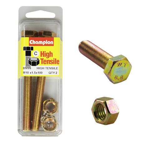 CHAMPION AUTO PARTS Champion Screw & Nut Pack M10 x 100 BM99
