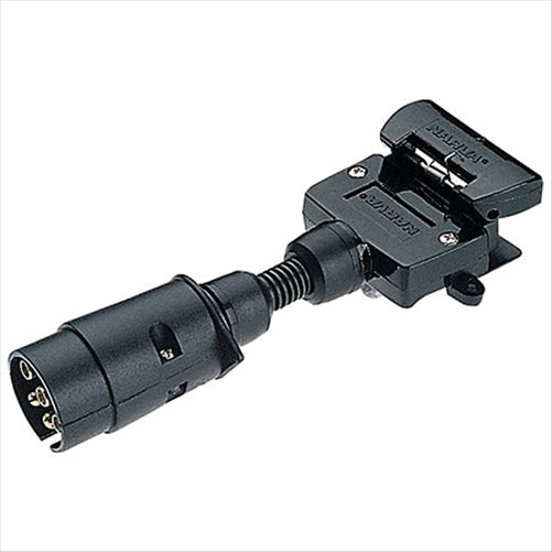 Narva Trailer Adaptor - 5 Large Round (Car) To 7 Flat (Trailer)