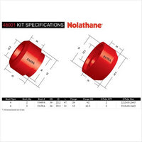 Nolathane FRONT STRUT ROD TO CHASSIS BUSHING KIT 48001
