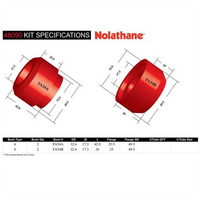 Nolathane FRONT STRUT ROD TO CHASSIS BUSHING KIT 48090