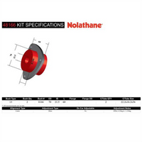 Nolathane FRONT STRUT ROD TO CHASSIS BUSHING KIT 48166
