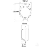 Narva Work Lamp, Flood Beam, 163 x 250mm