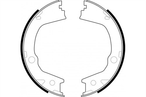 SSANGYONG REAR BRAKE SHOE SET SSANGYONG