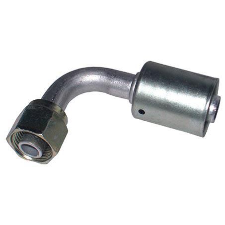 Atco Aluminium Fitting # 8 FOR - Beadlock Step Up #10 90° BLX1326
