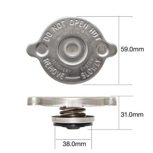 ASL Radiator Cap Boxed 7 PSI 50 KPA Pressure Rating