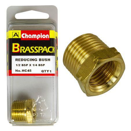 CHAMPION AUTO PARTS Champion Hex Hose Fitting Reducing Bush 1/2In. X 1/4In. HC45