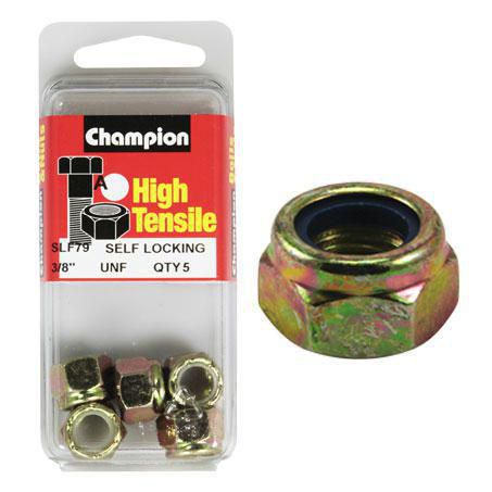 CHAMPION AUTO PARTS Champion Nyloc Nut Pack 3/8in. UNF SLF79