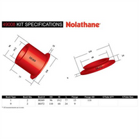 Nolathane REAR SUBFRAME MOUNT BUSHING KIT 49008